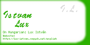 istvan lux business card